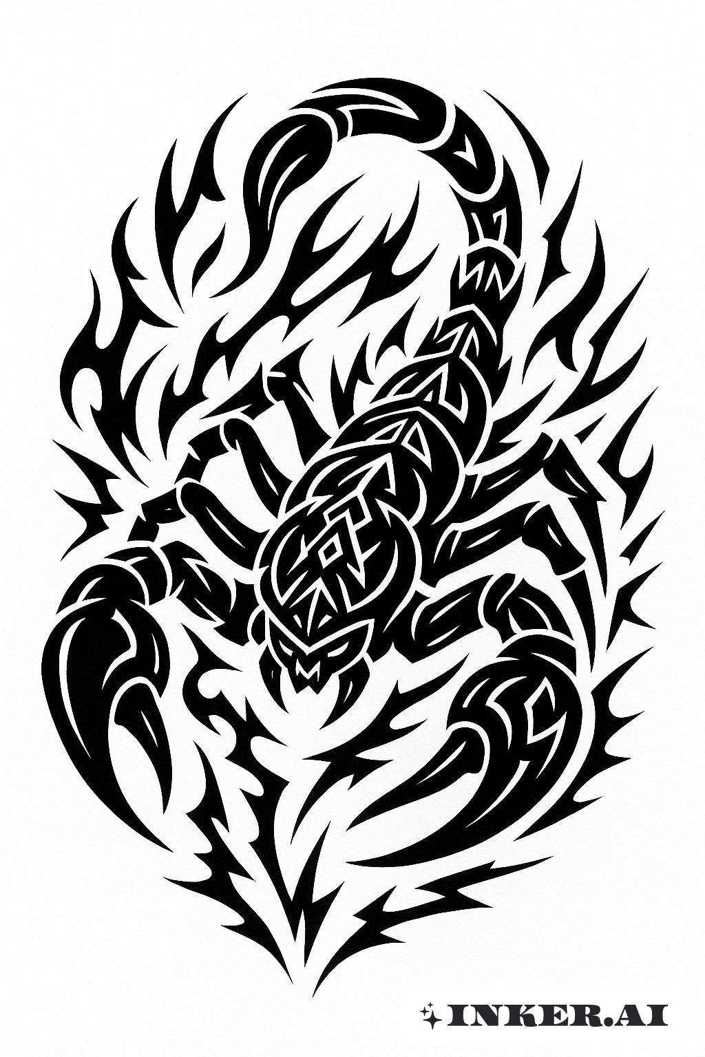 The Tribal Scorpio Warrior