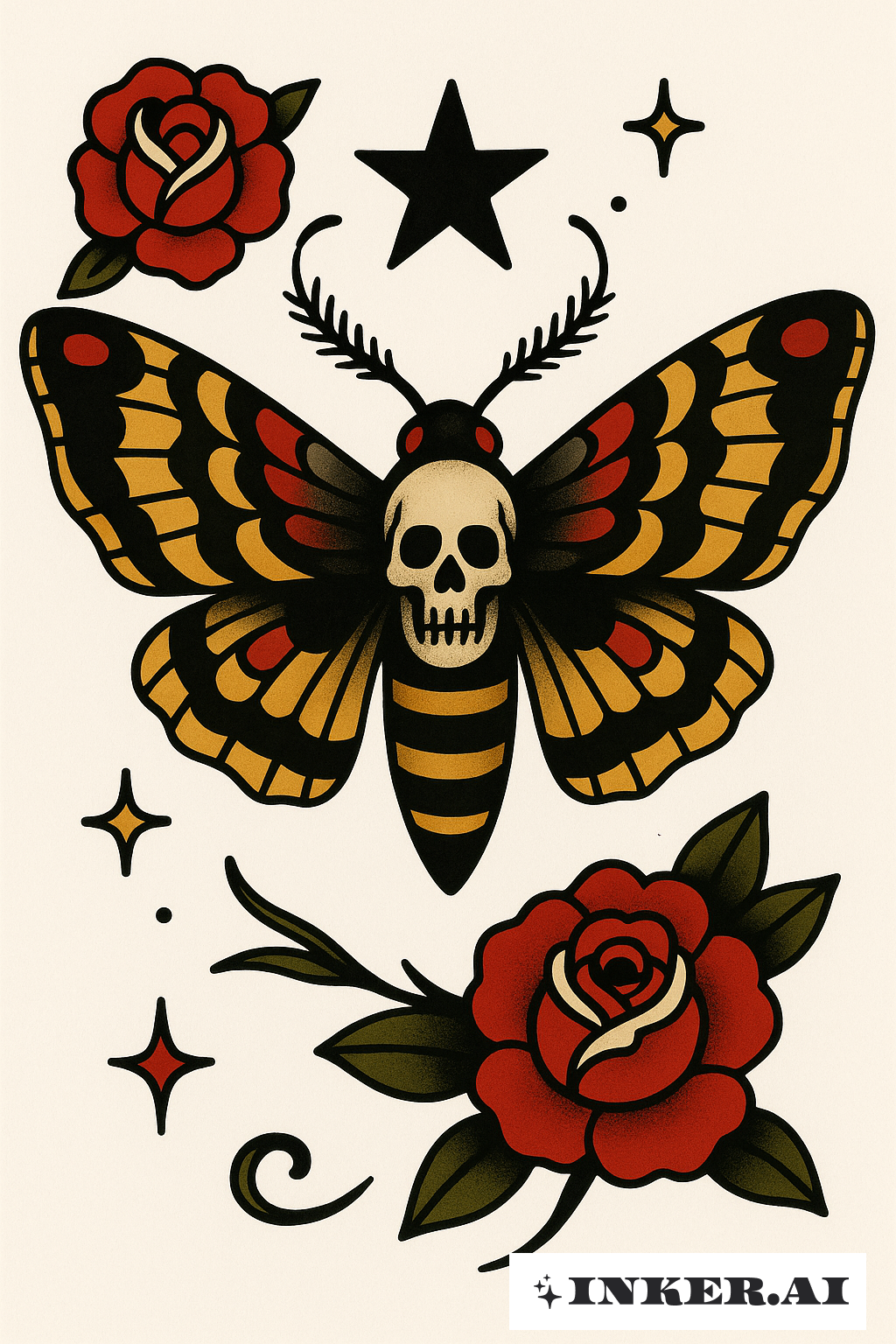 The Unwavering Gaze Of The Death Moth