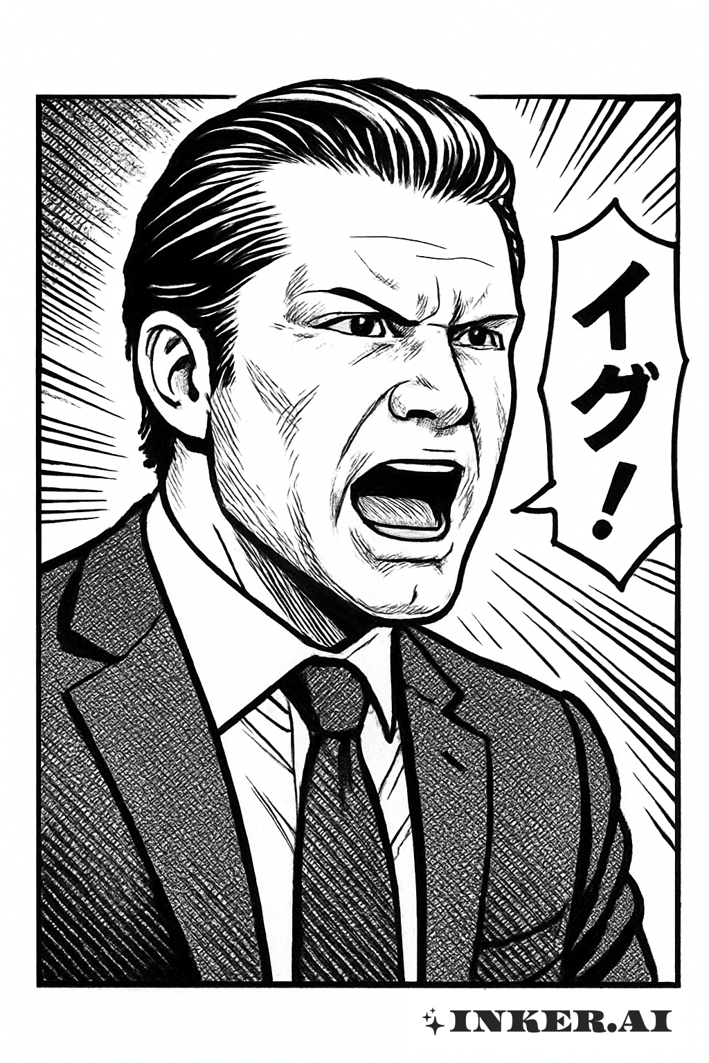 피트 헤그세스 발언의 만화 패널