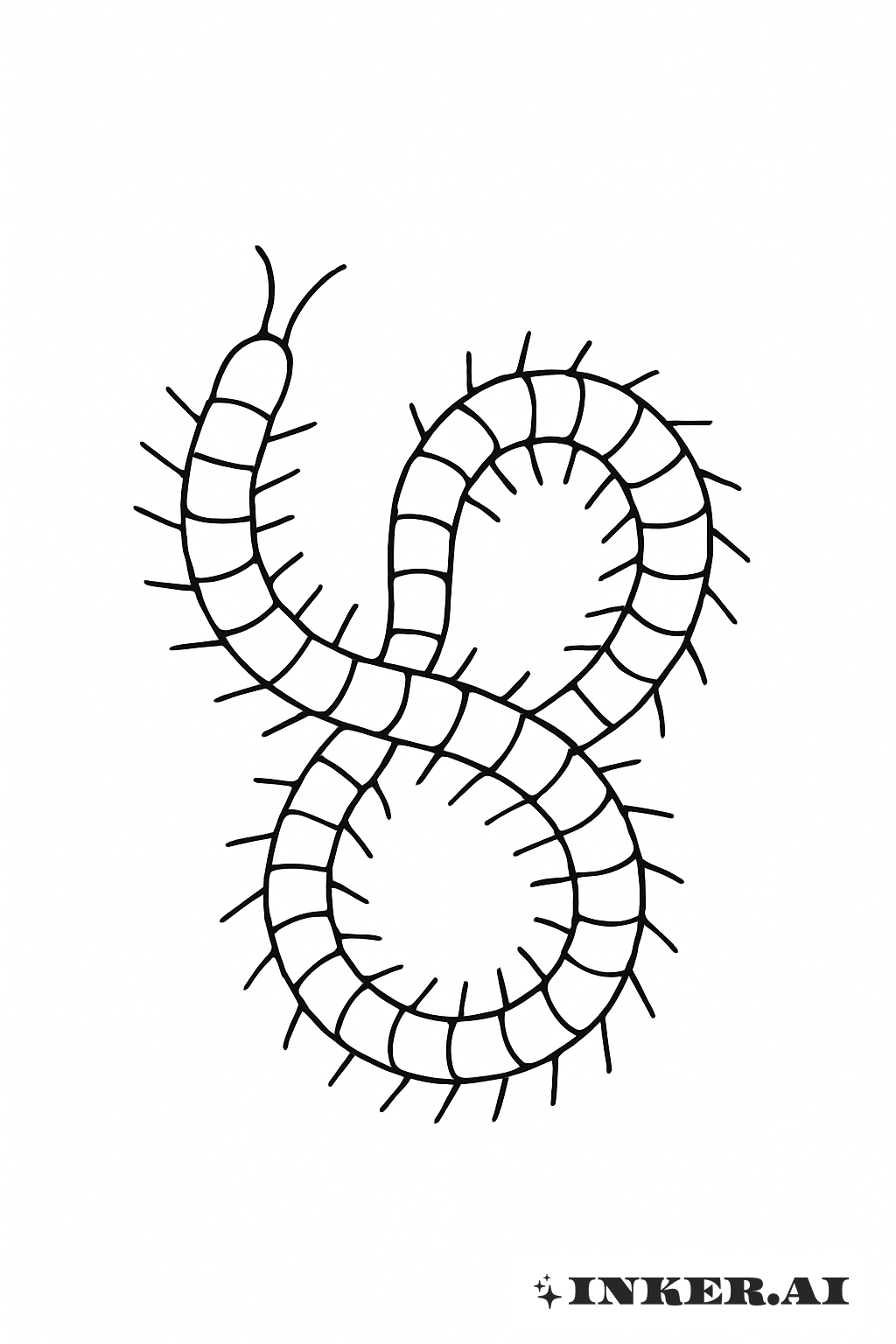 Deux Formes de Mille-Pattes Entrelacées Minimalistes