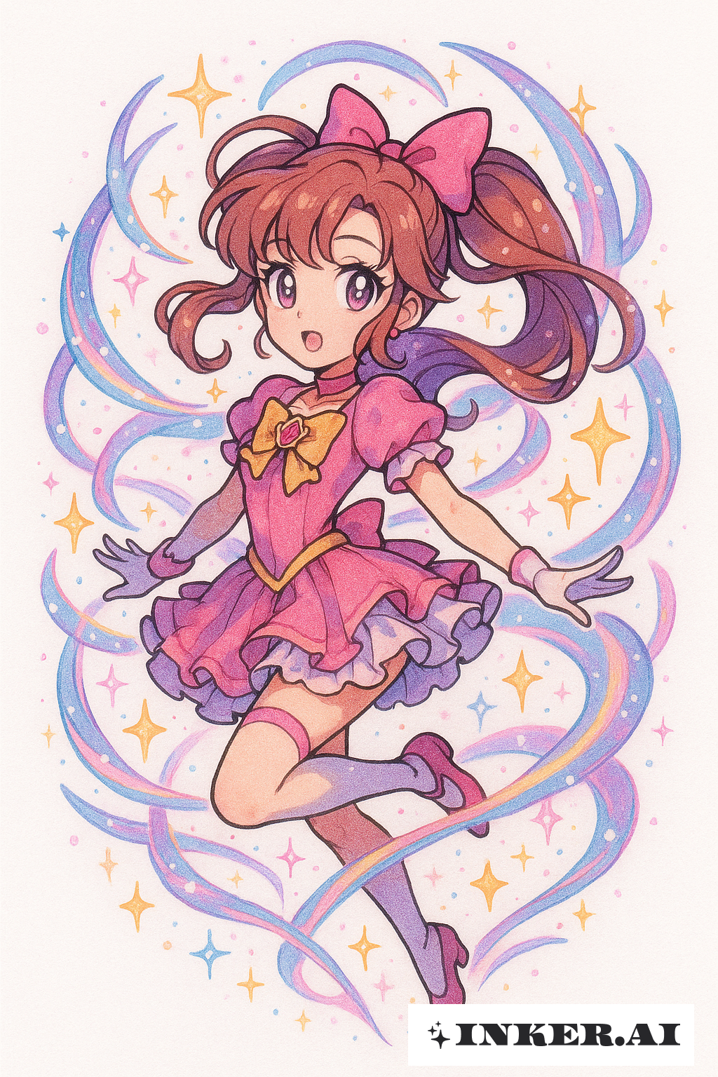 Transformação da Garota Mágica na Coxa