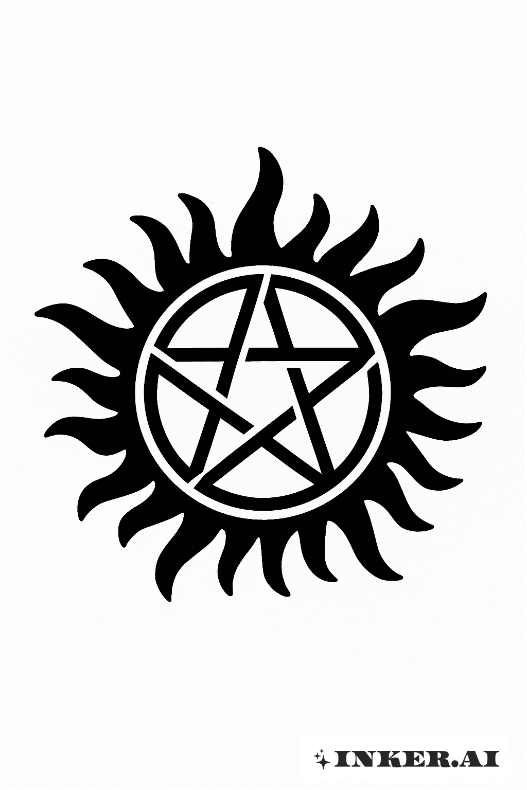 Um Símbolo Simples Sobrenatural de Anti-Possessão Preto