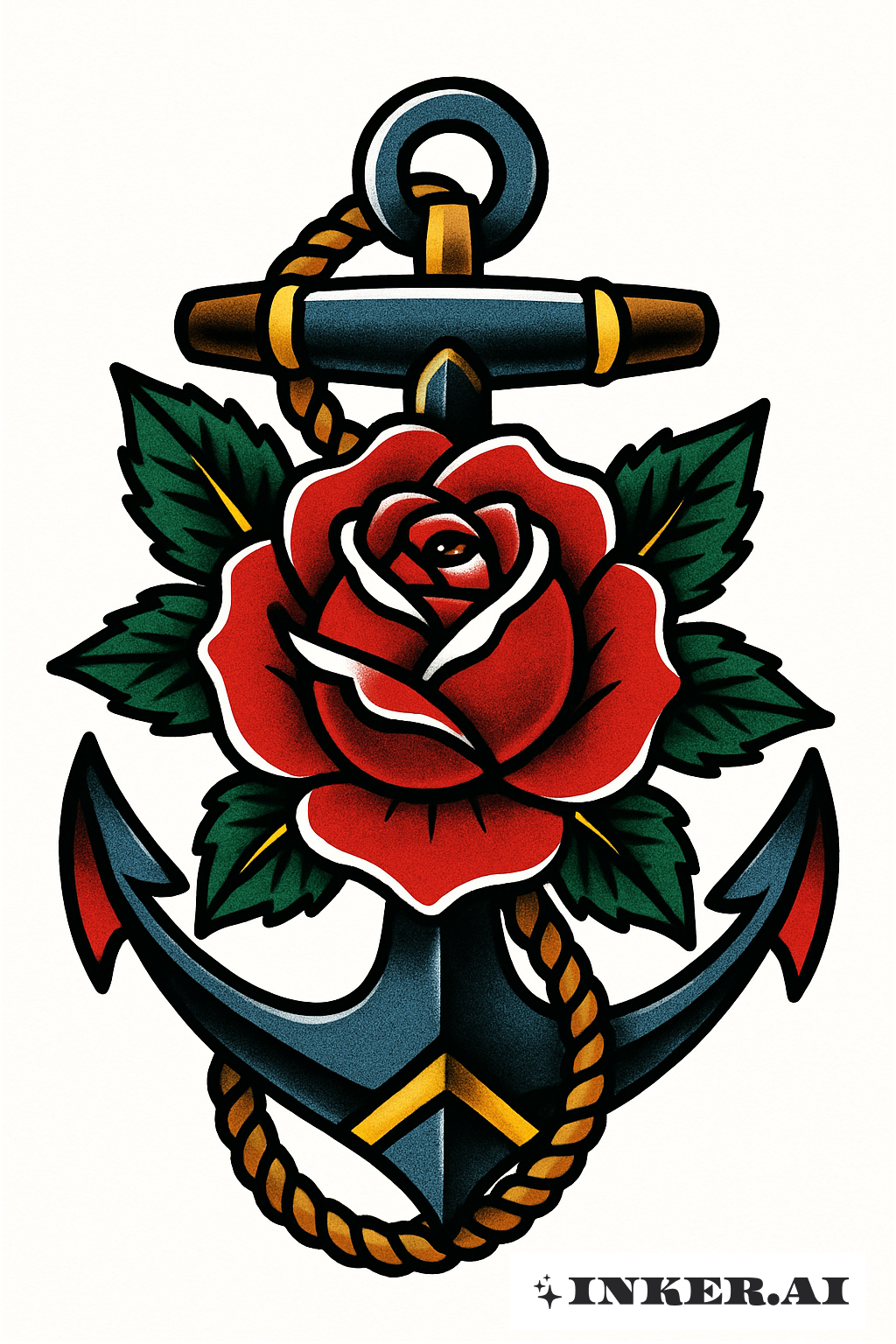 Trường Phái Mới Táo Bạo Hoa Hồng Và Mỏ Neo