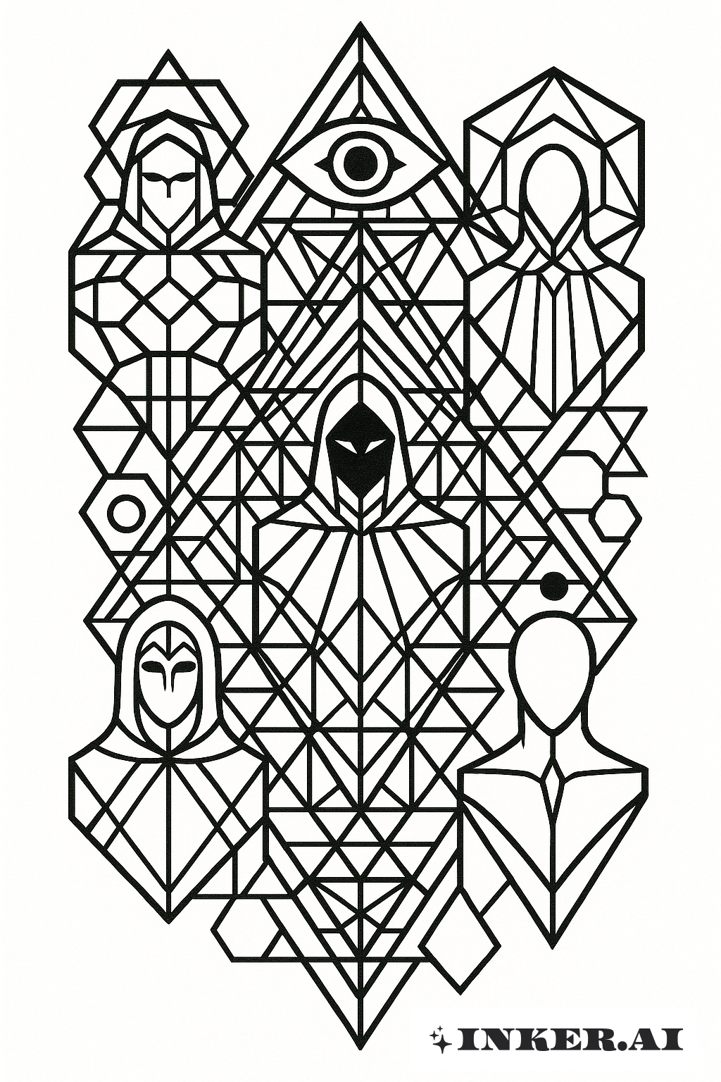 Die Geometrie der God Hand in Berserk