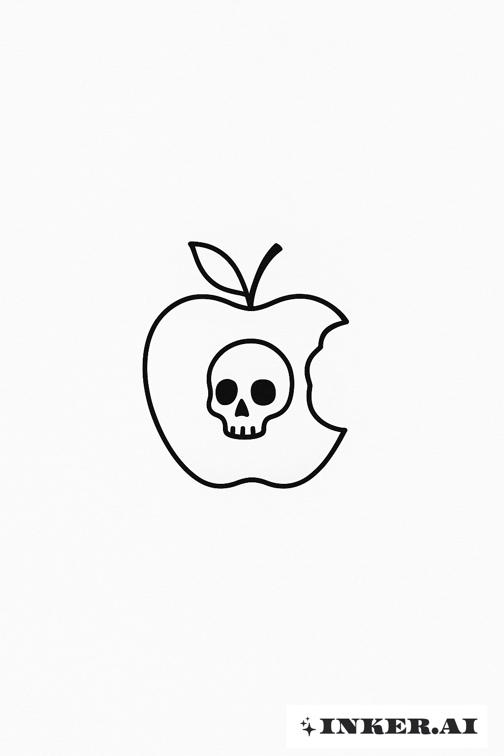 The Tiny Bad Apple with a Skull Core