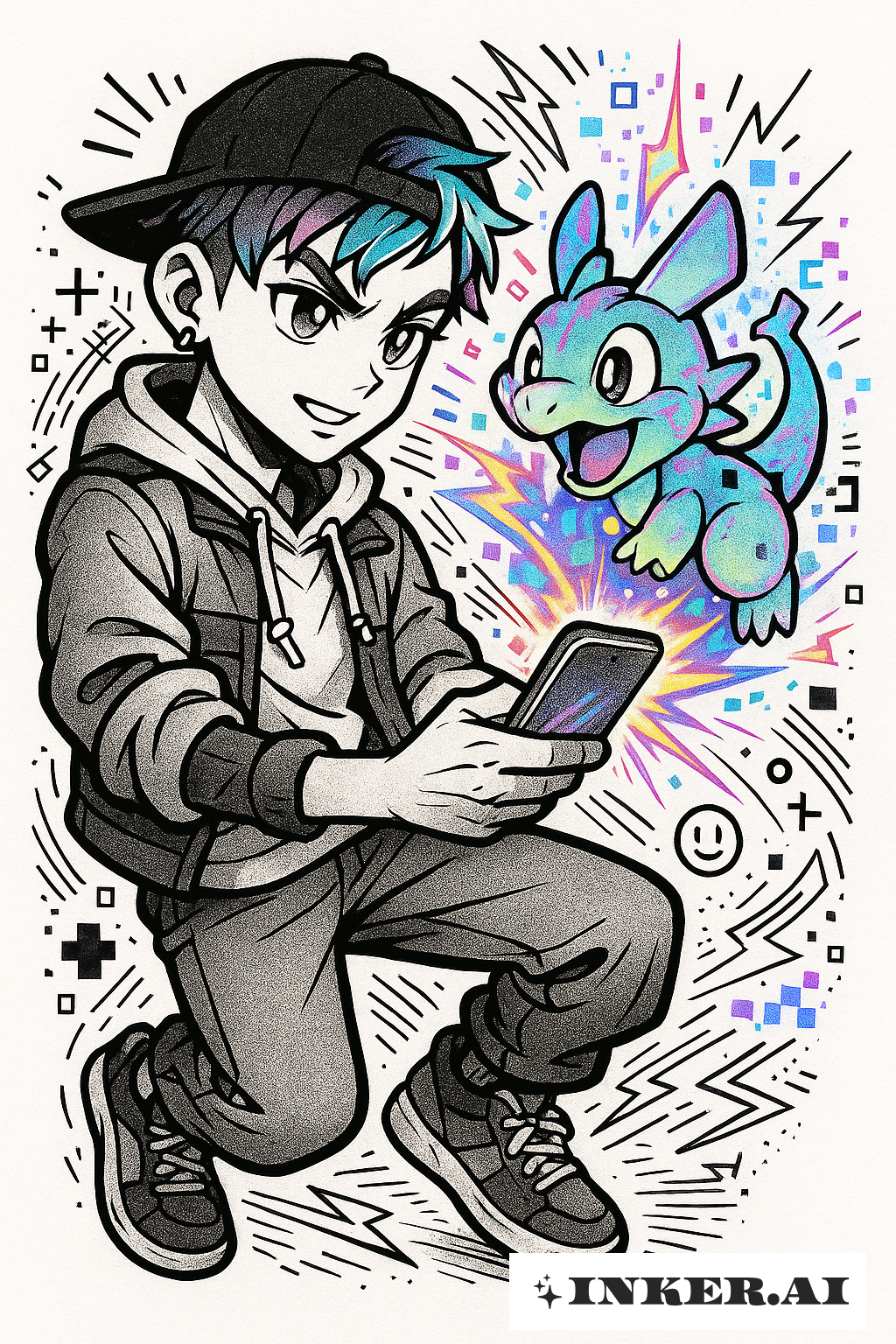 Z世代ヒーローがデジタルペットを召喚