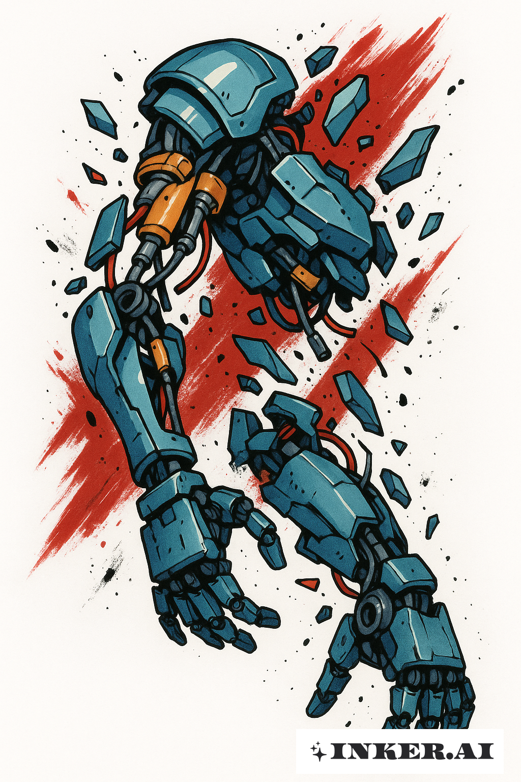 Bras Mécanique Déconstruit Trash Polka