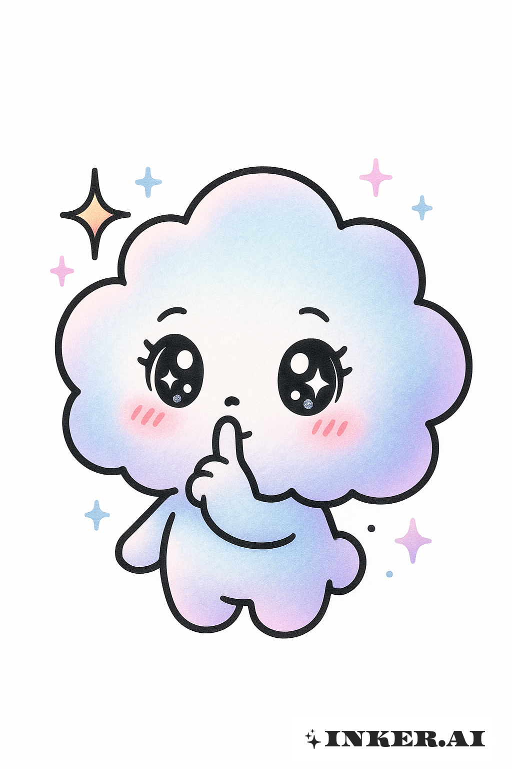 Nuage Kawaii Disant Chut