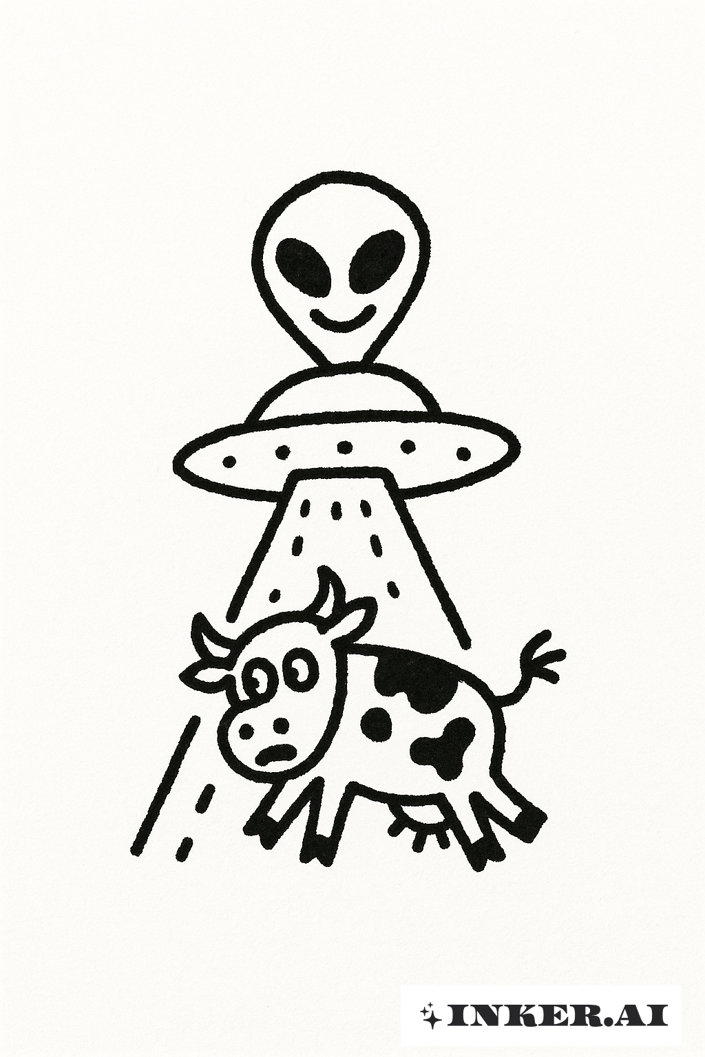 Eine alberne Stick and Poke Entführung durch Außerirdische