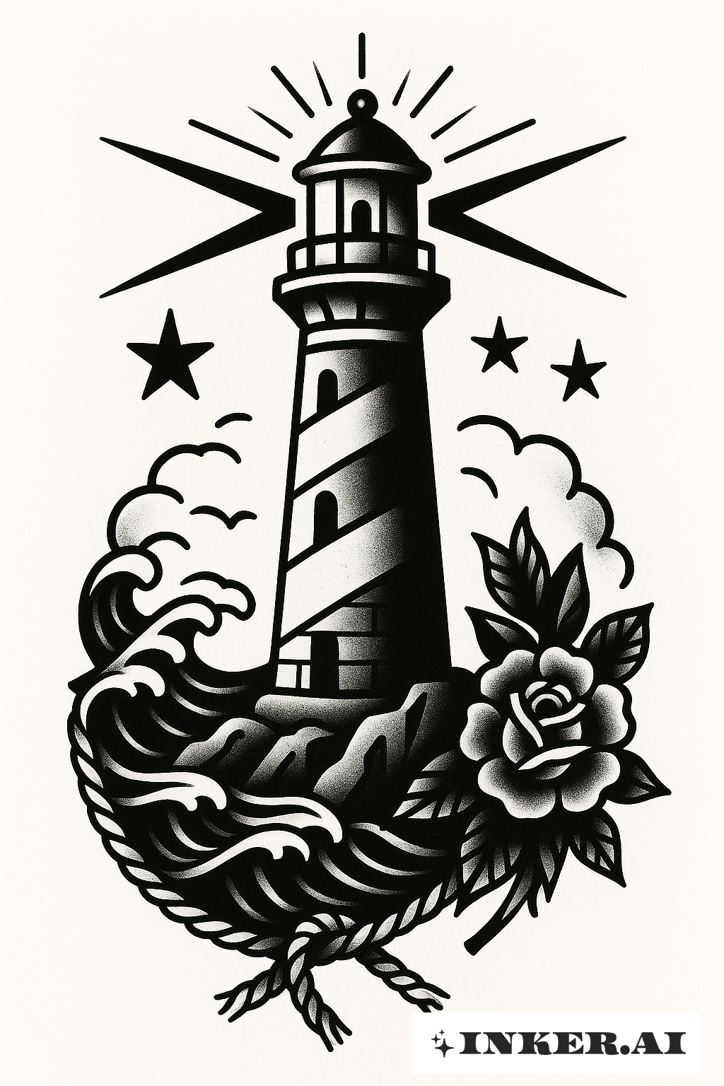 Faro Clásico Negro Tradicional