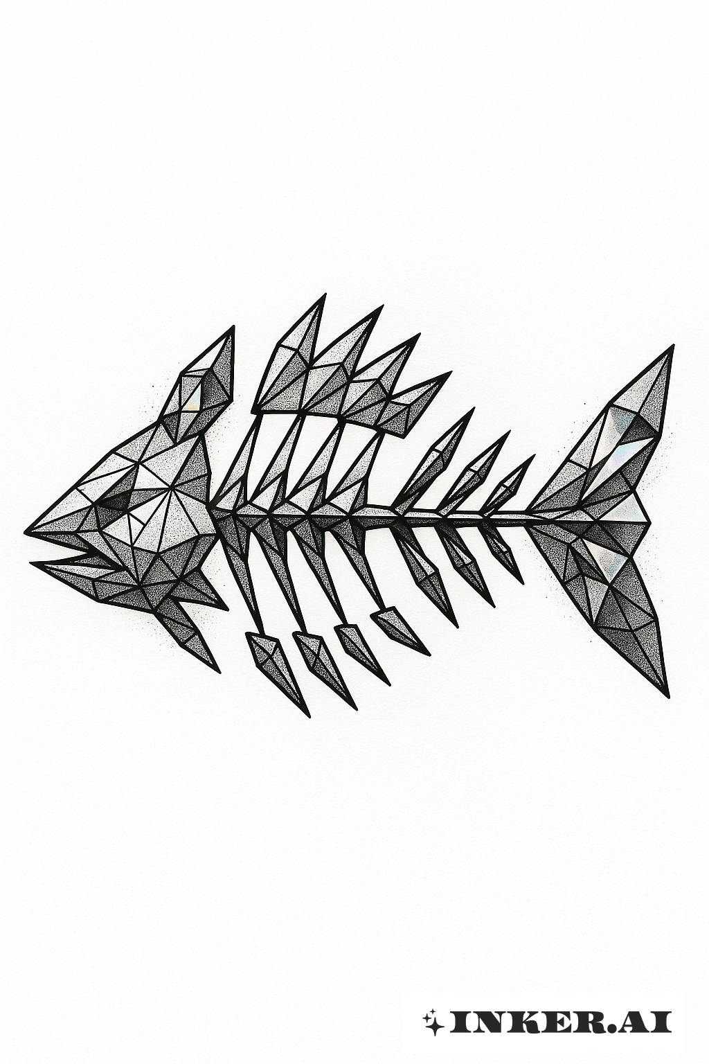 Fragmented Fish Skeleton Prism