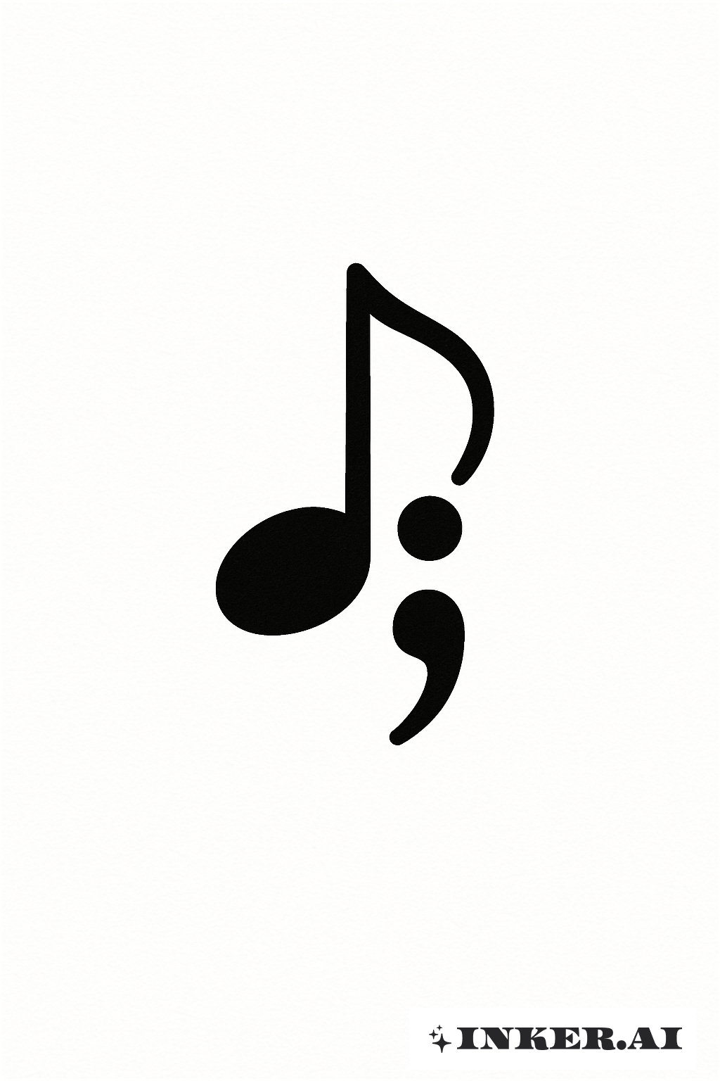 Une Note Musicale Point-virgule