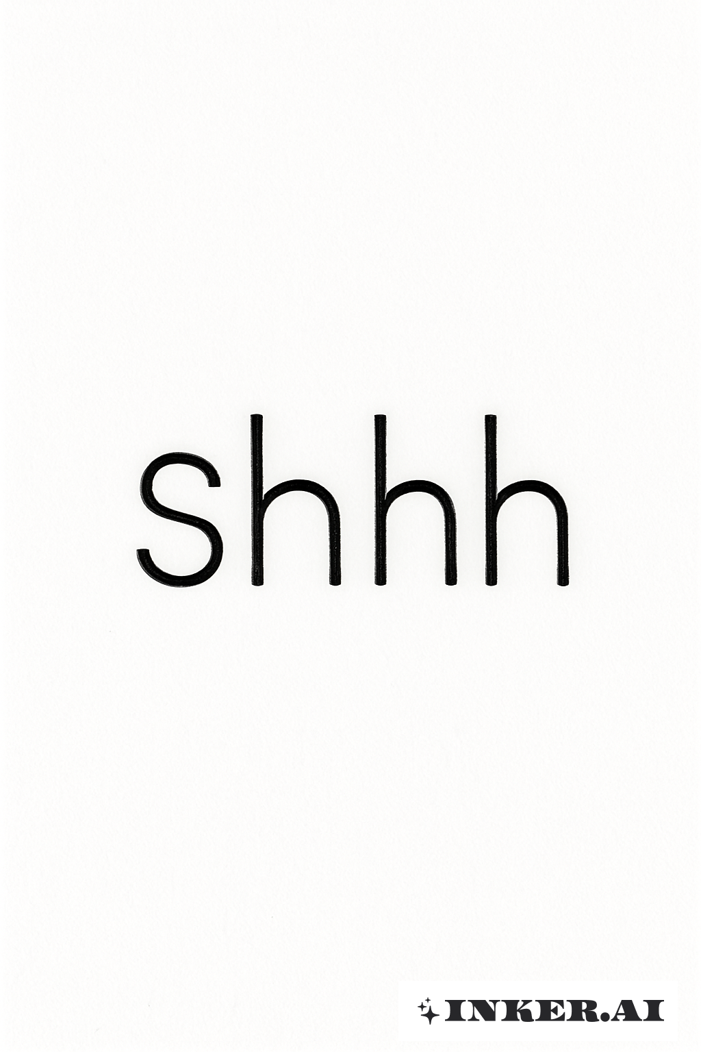 Simple Shhh en Police Sans-serif