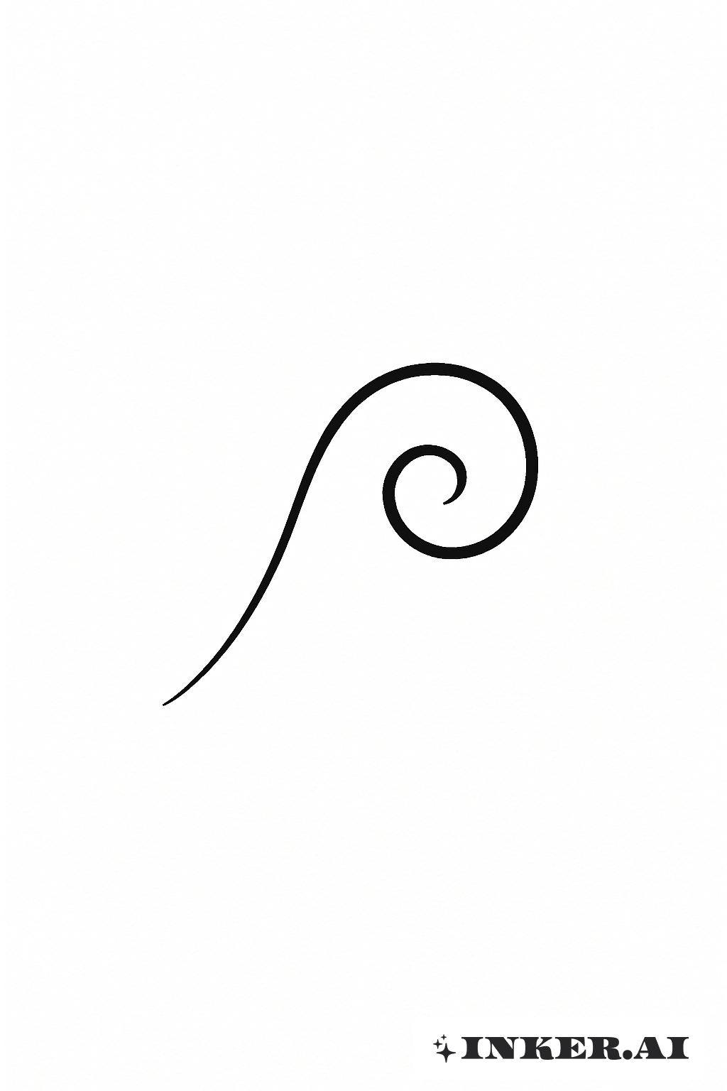 サンジのシンプルなワンピース眉スワール