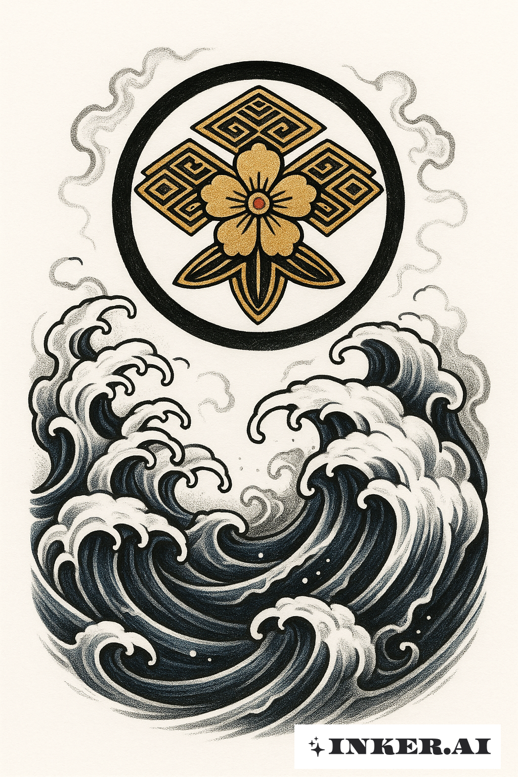 헥스세스의 성난 파도 위 문장