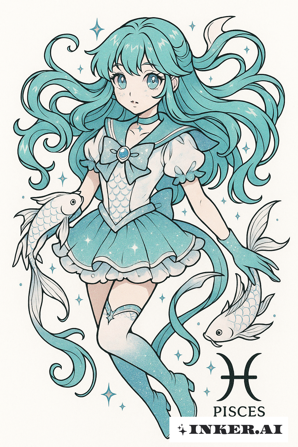 A Magical Girl Representing Pisces