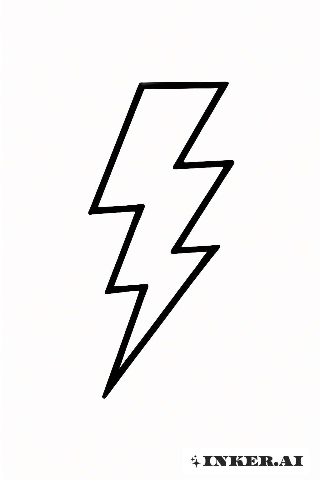 Hình Xăm Tia Sét Kinh Điển