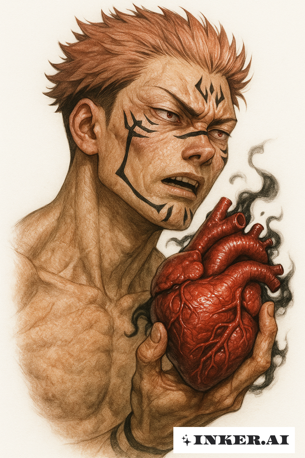 Sukuna Tenant le Cœur Maudit