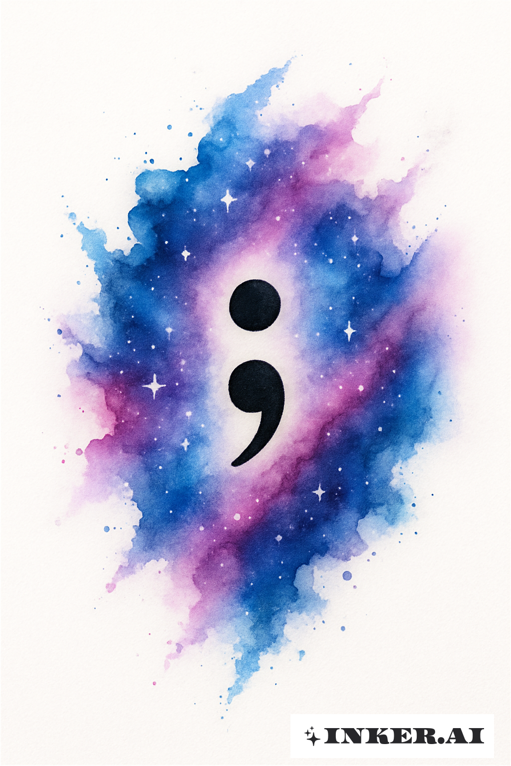 Galaxis Splash und ein Semikolon