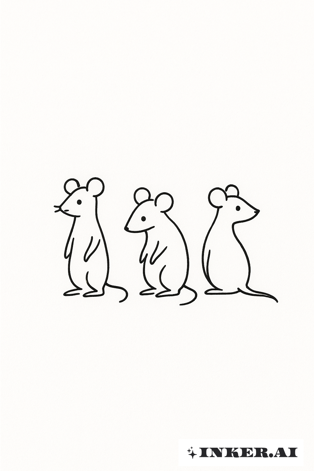 Three Citizens of Mouse Town