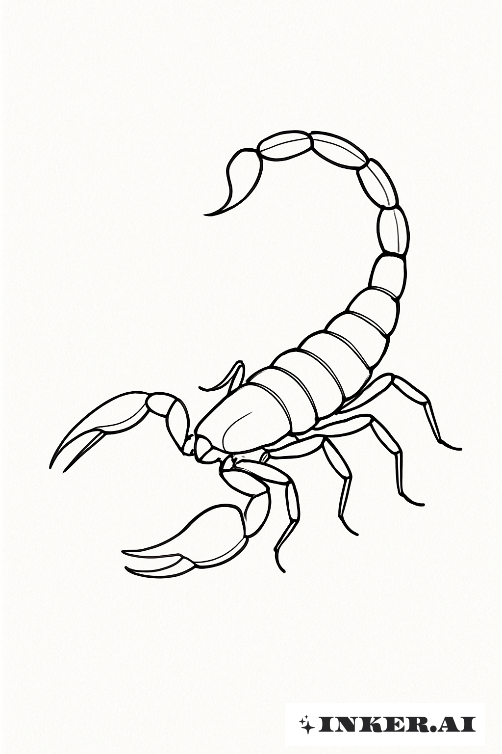 Elegant Scorpio Silhouette in Profile