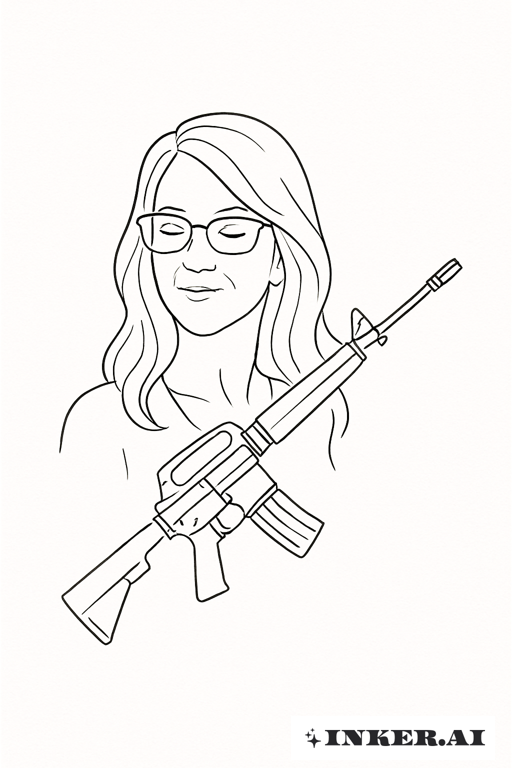 與步槍輪廓結合的Lauren Boebert