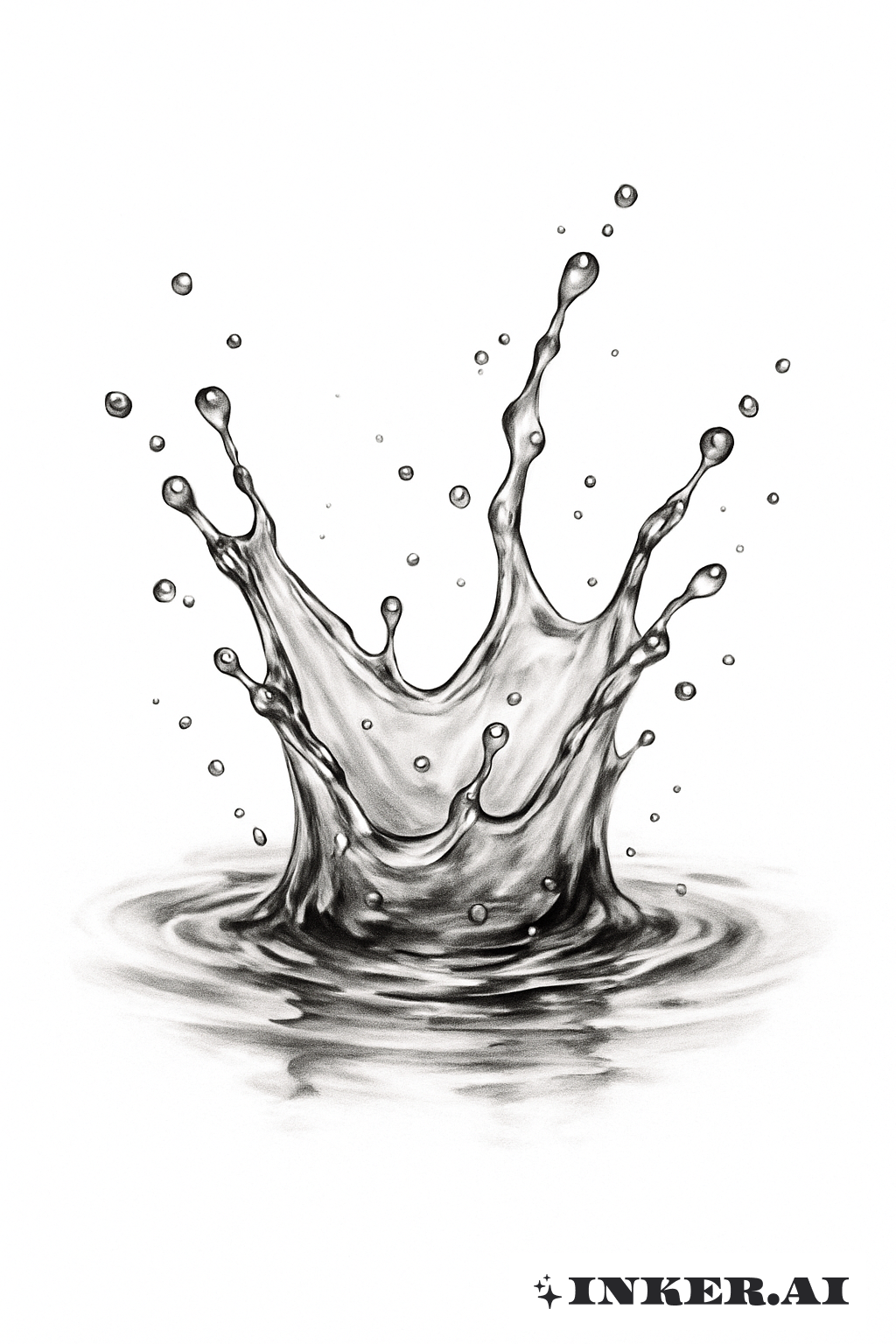 突然の水しぶきフラッシュ