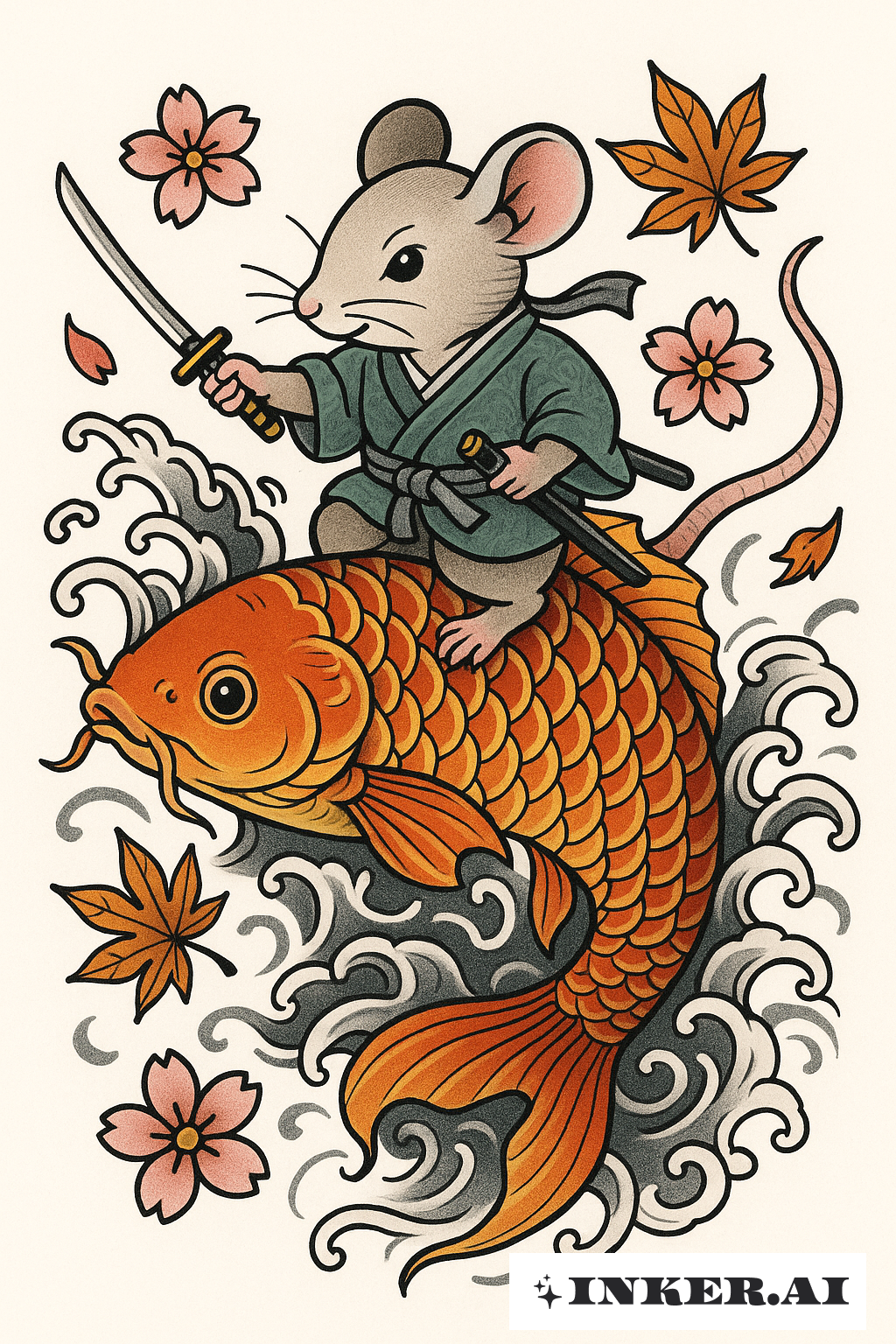 Mouse Town's Koi Rider