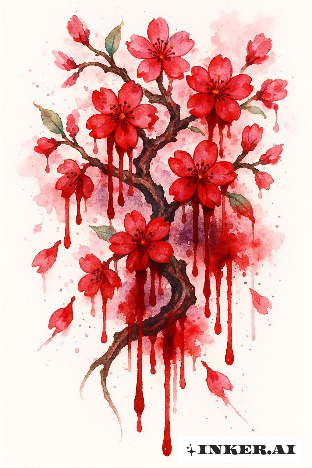 Fleurs de cerisier Yakuza Saignantes