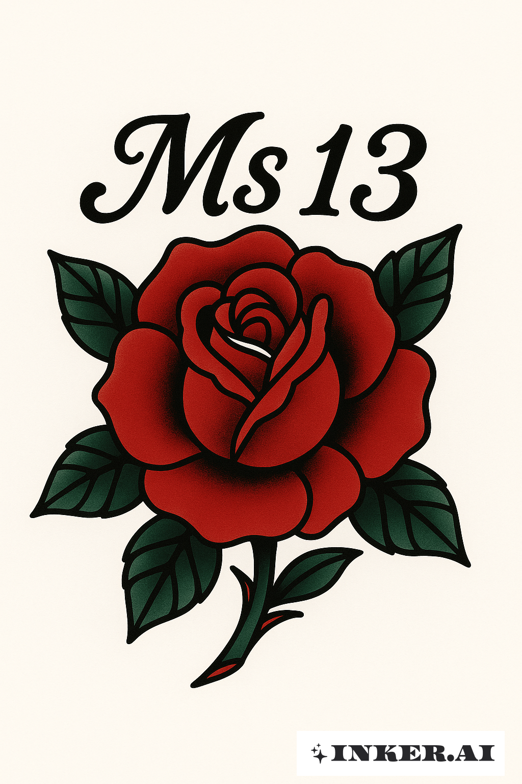 Eine Rose der Loyalität für Ms 13