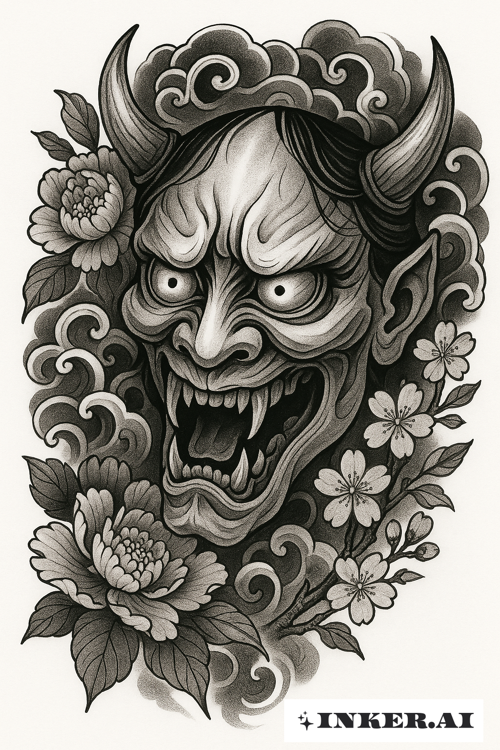 Ghost Face As A Japanese Hannya Mask