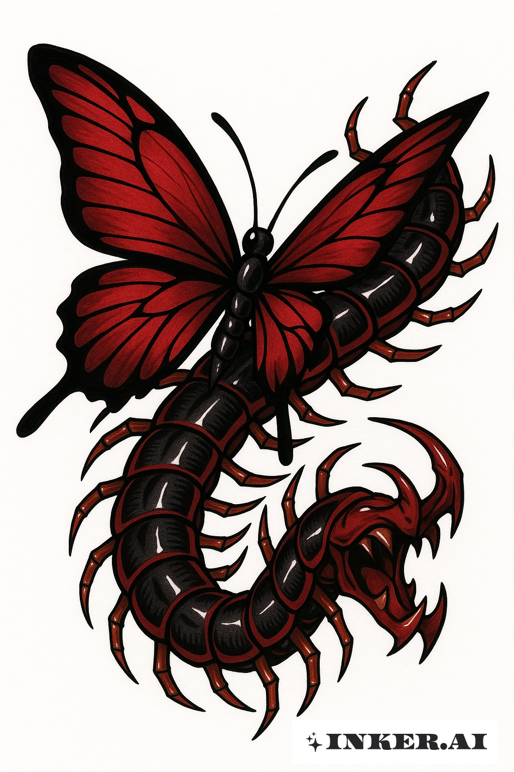 Papillon Cramoisi et Centipede de Tokyo Ghoul