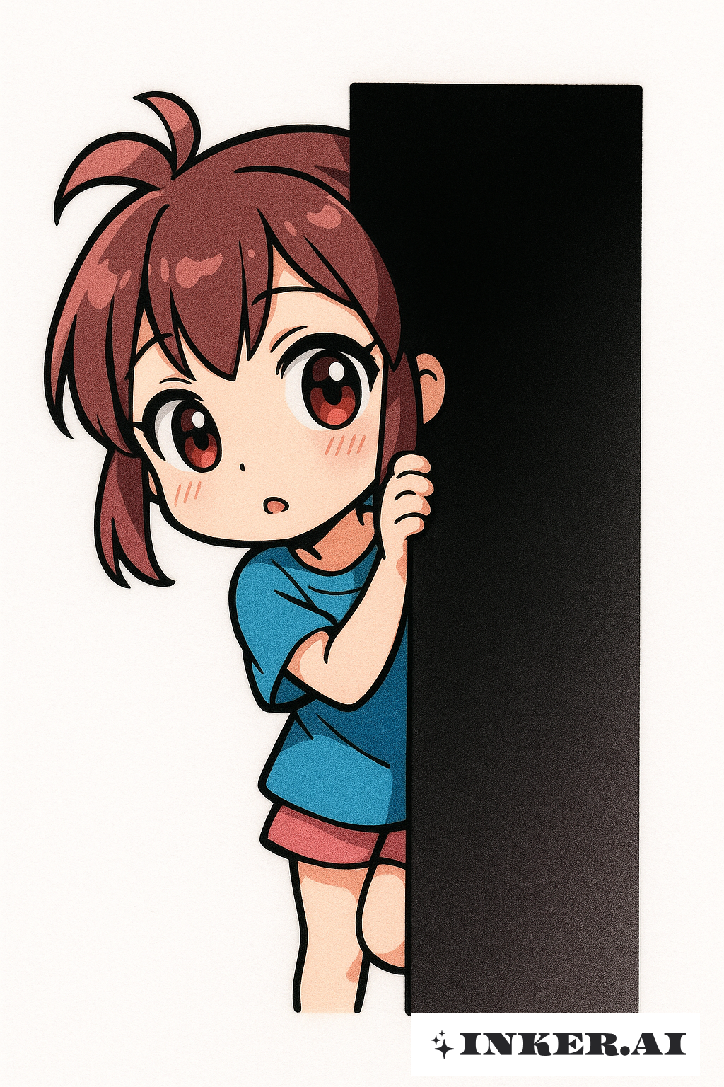 검은 차단에서 엿보는 치비