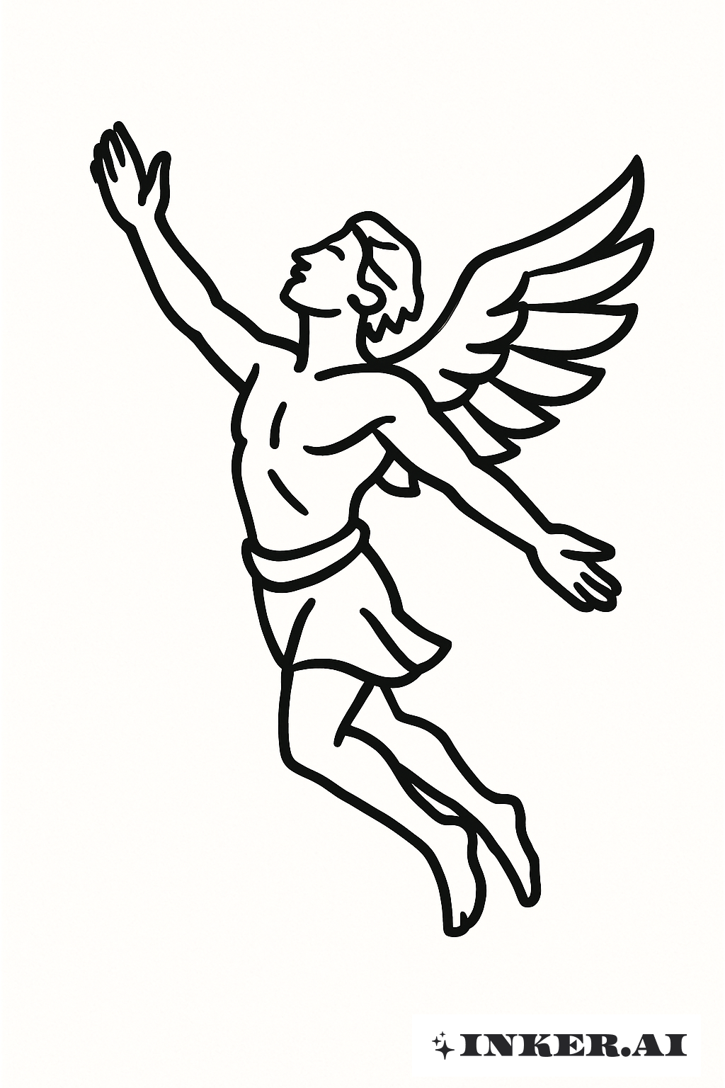 飛び立つイカロス