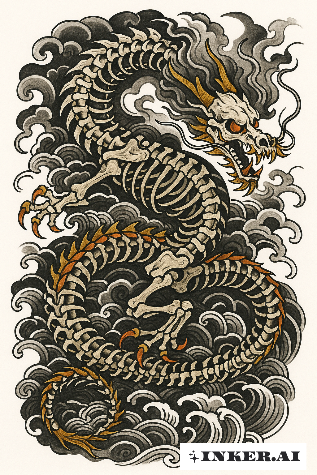 Imperial Dragon Skeleton Coiling