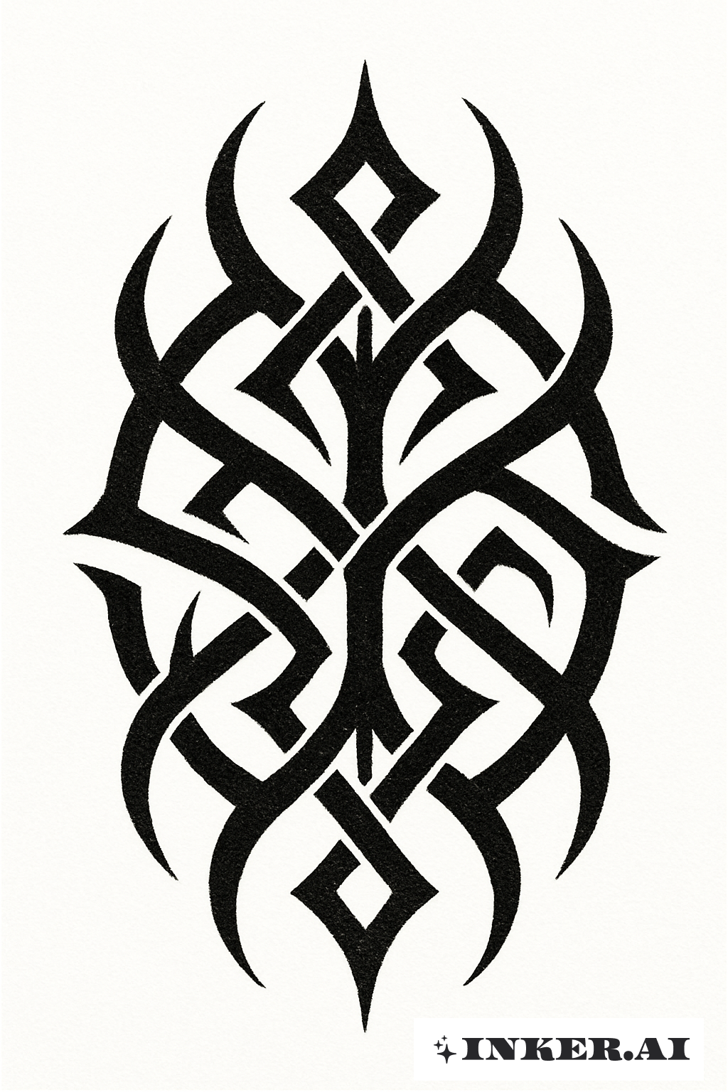 Linhas Tribais Interligadas com Stick and Poke