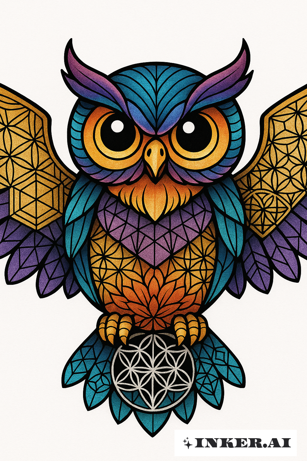 Chú Cú Trường Học Mới Với Đôi Cánh Hình Học Linh Thiêng