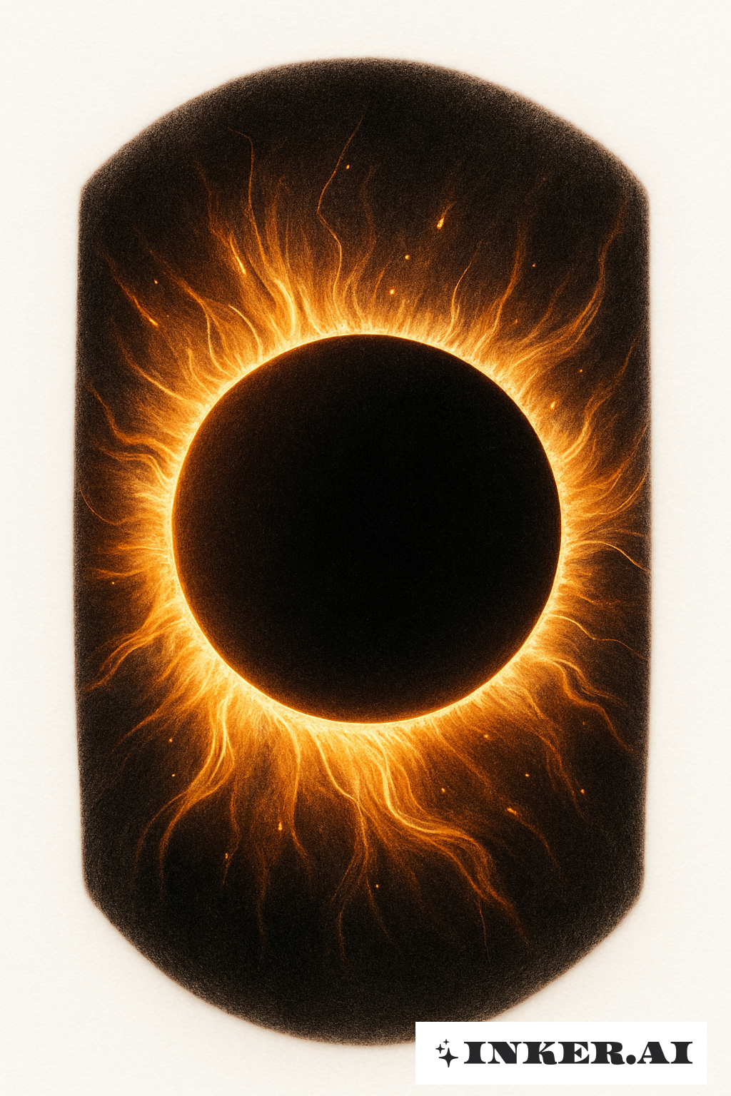 太陽的日冕日蝕