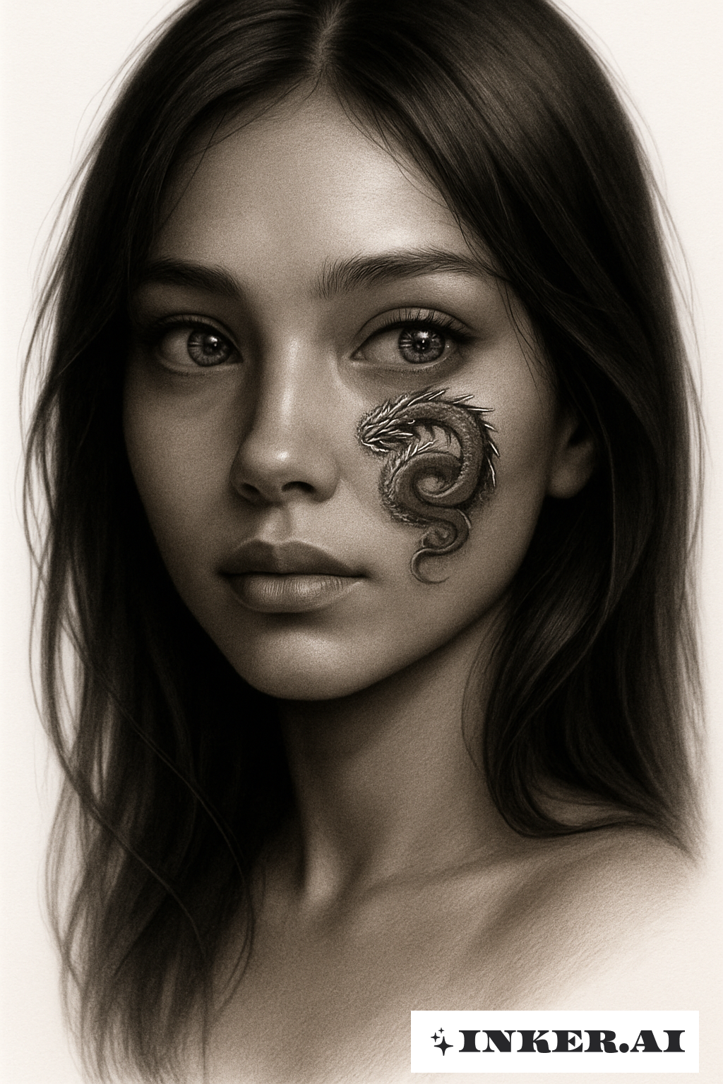 La Fille au Regard Réfléchi du Dragon