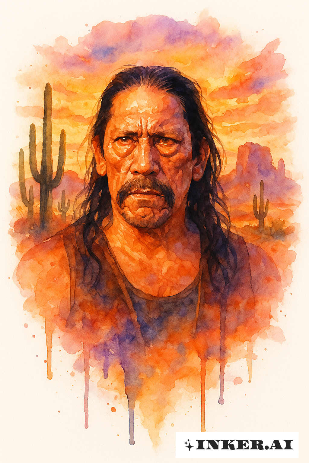 Danny Trejo in Wüsten-Sonnenuntergangsfarben