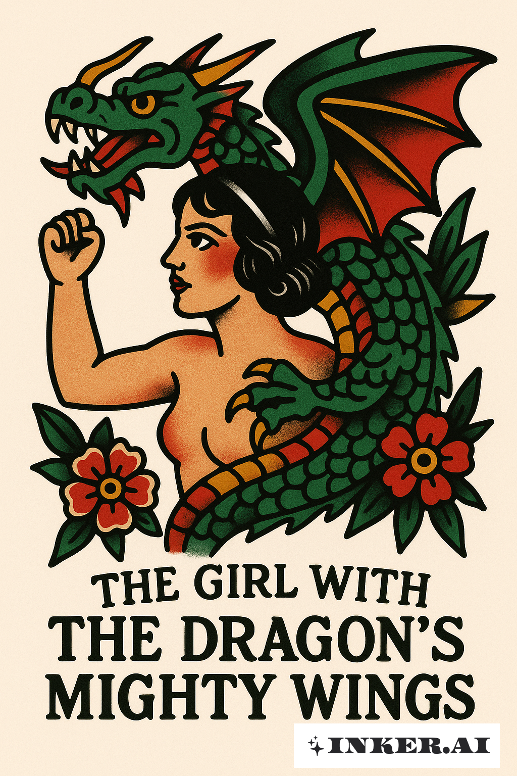The Girl With The Dragon's Mighty Wings