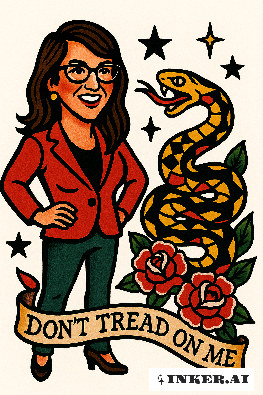 蘿倫·波柏特與加茲德蛇