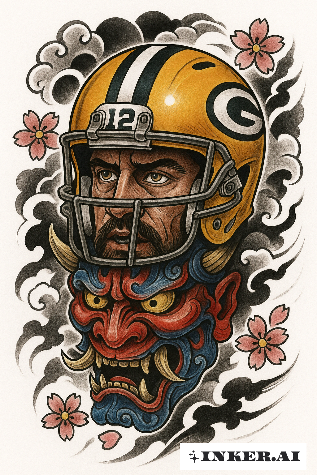 鬼面具結合阿倫·羅傑斯頭盔