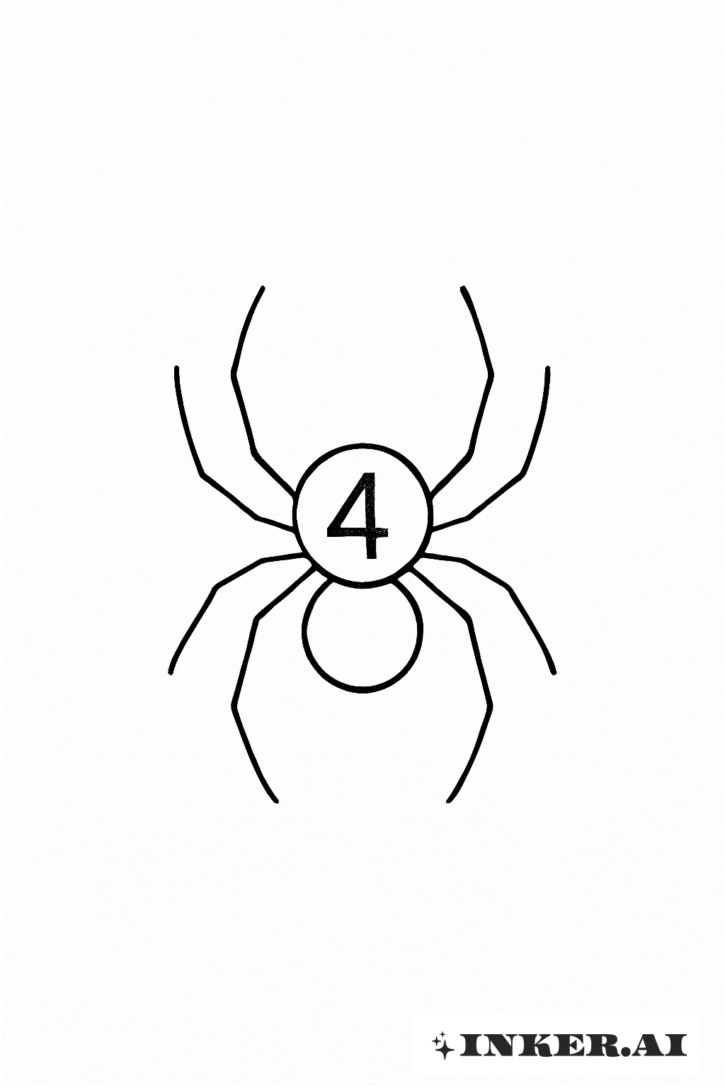 Araña Simple y Numerada del Grupo Fantasma
