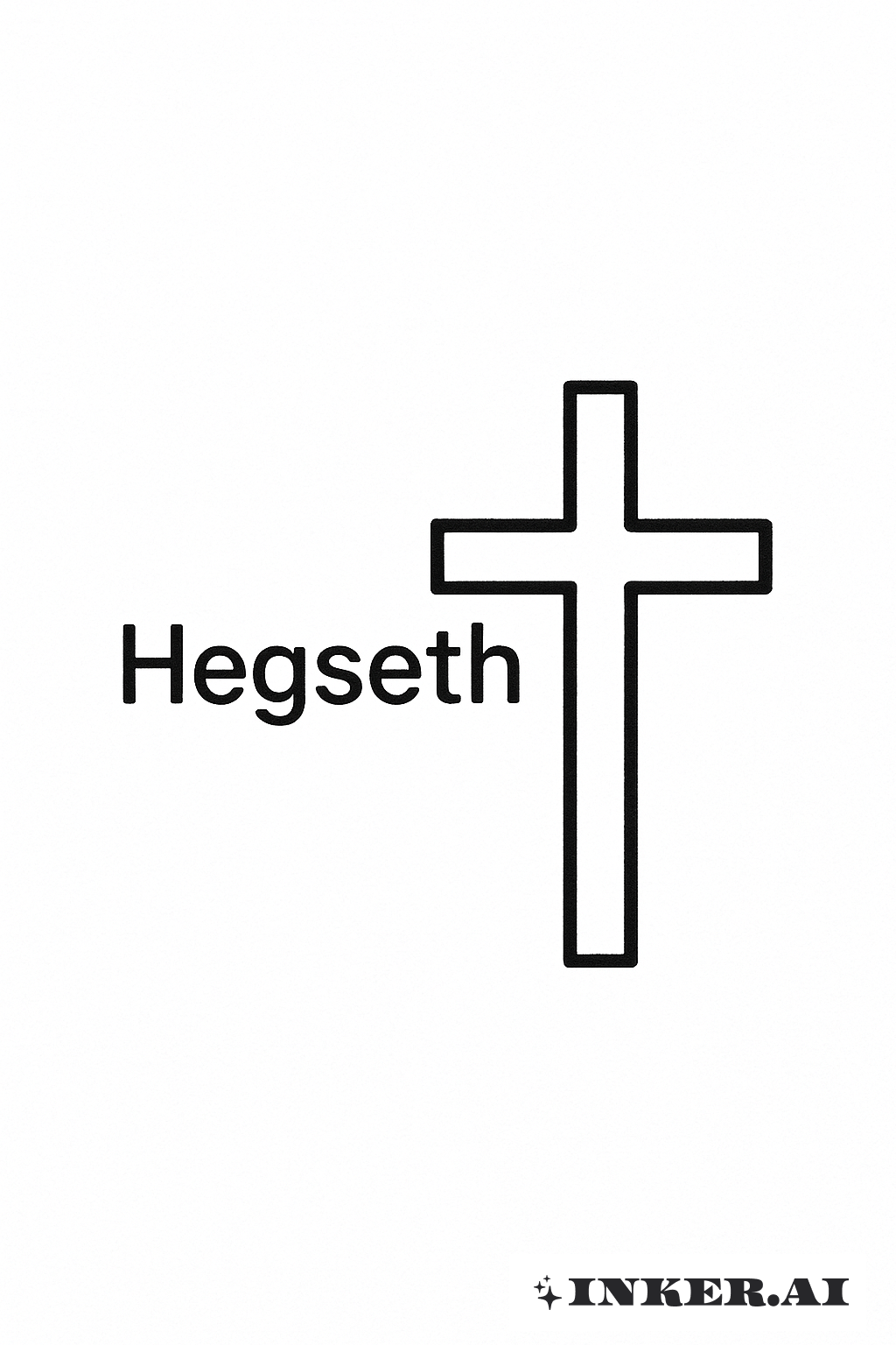 Hegseth und das einfache Kreuz