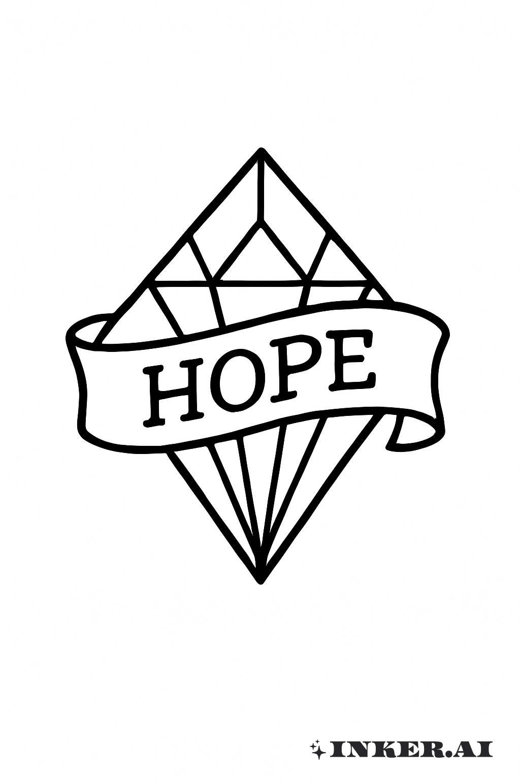A Banner Of Hope Across A Diamond