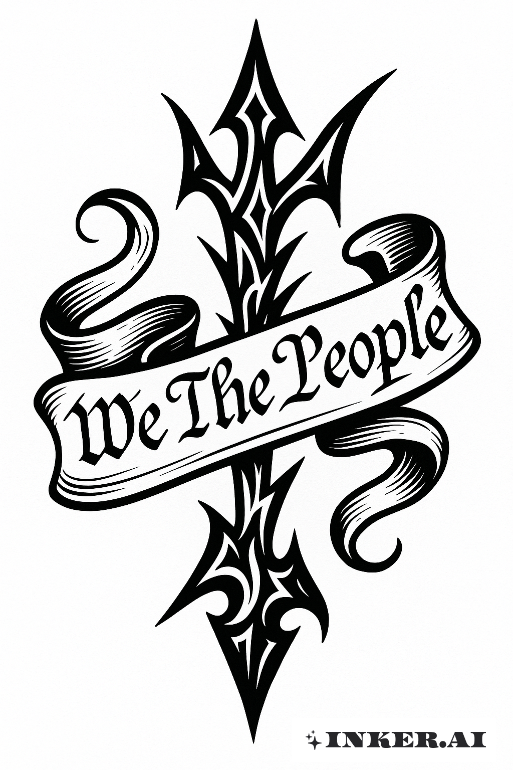 部落箭穿透《我们人民》横幅