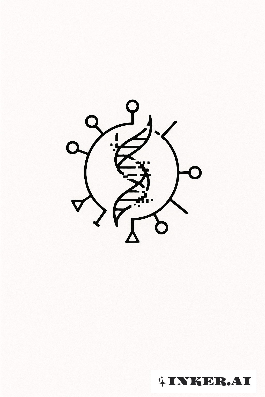 Une Brin Viral Minimaliste Infecté