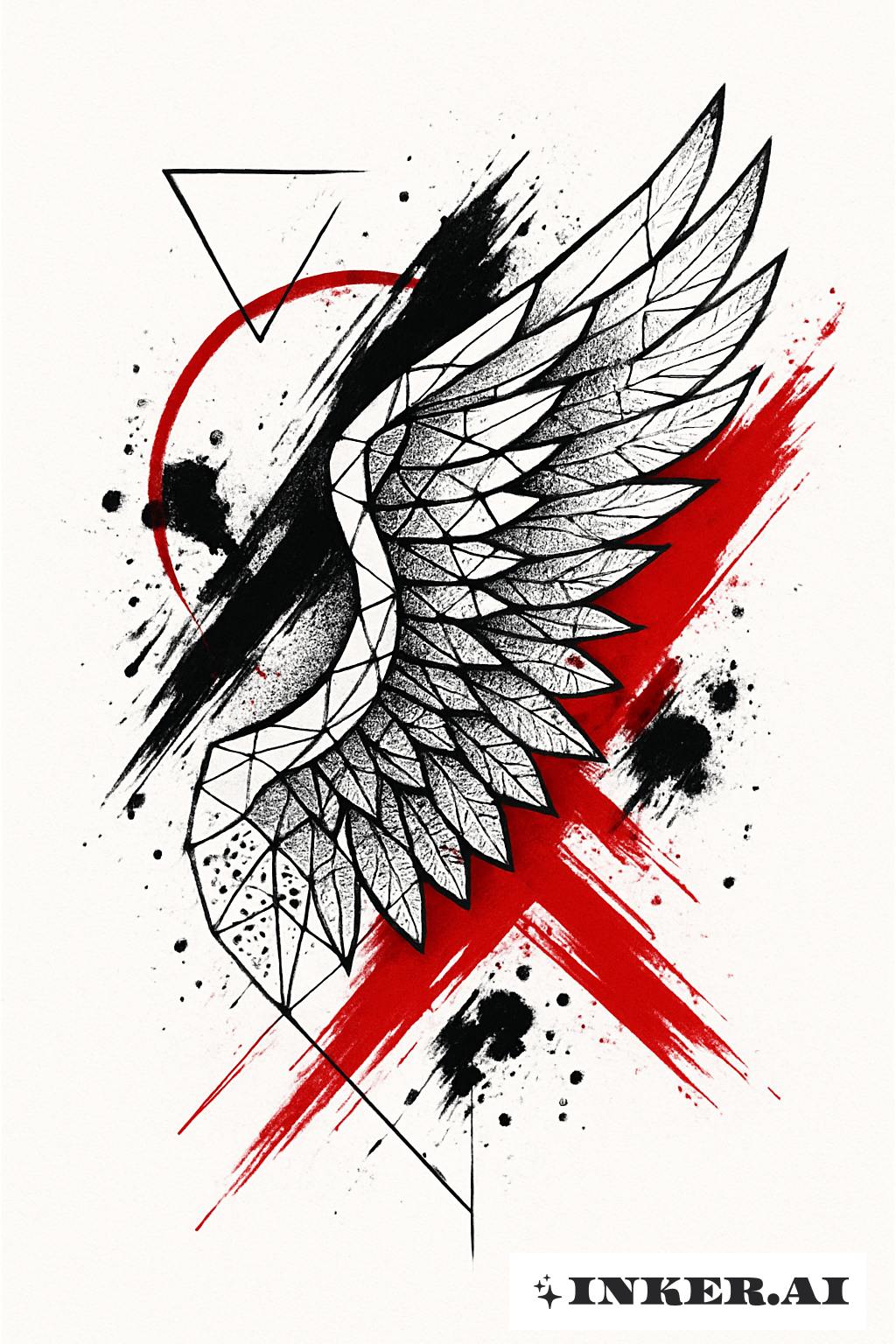 Géométrie des ailes d'ange Trash Polka