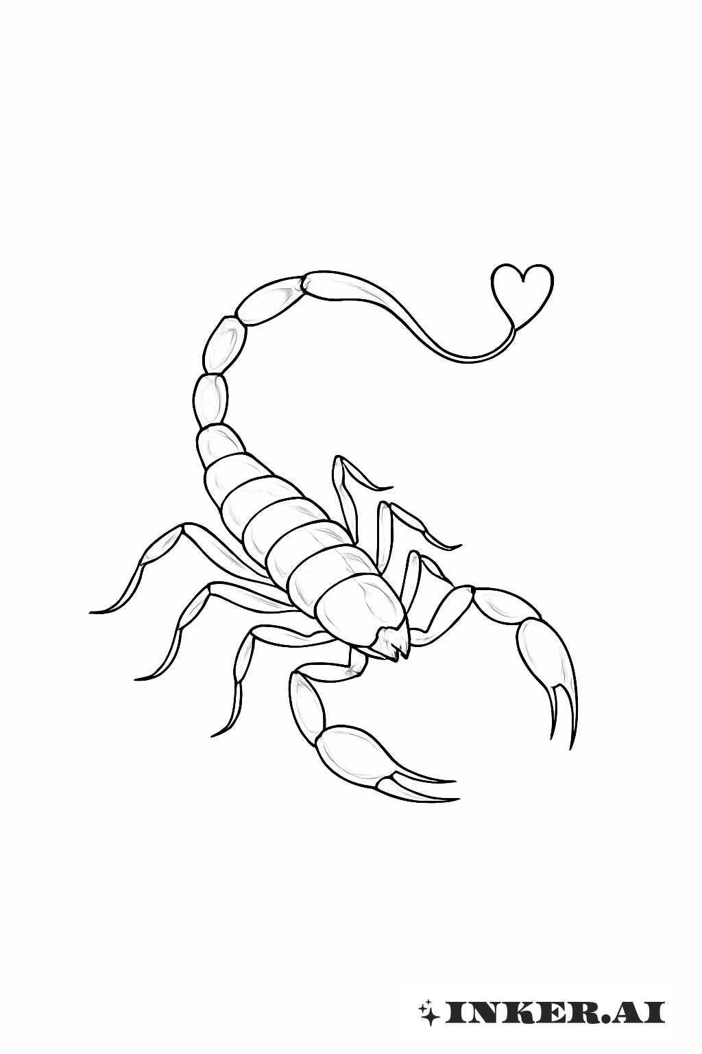 Scorpio's Fine Line Heart Stinger